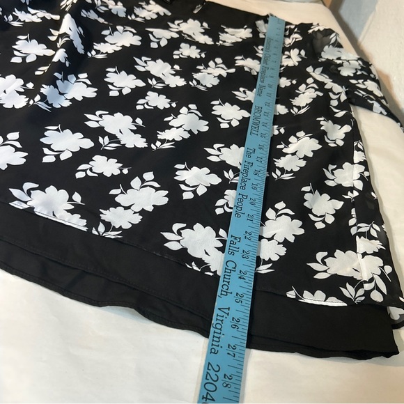 New Directions Floral Print Blouse Size Large - Picture 11 of 12